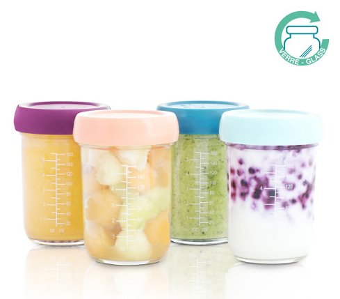 Set 4 boluri gradate din sticla Babymoov, 240 ml